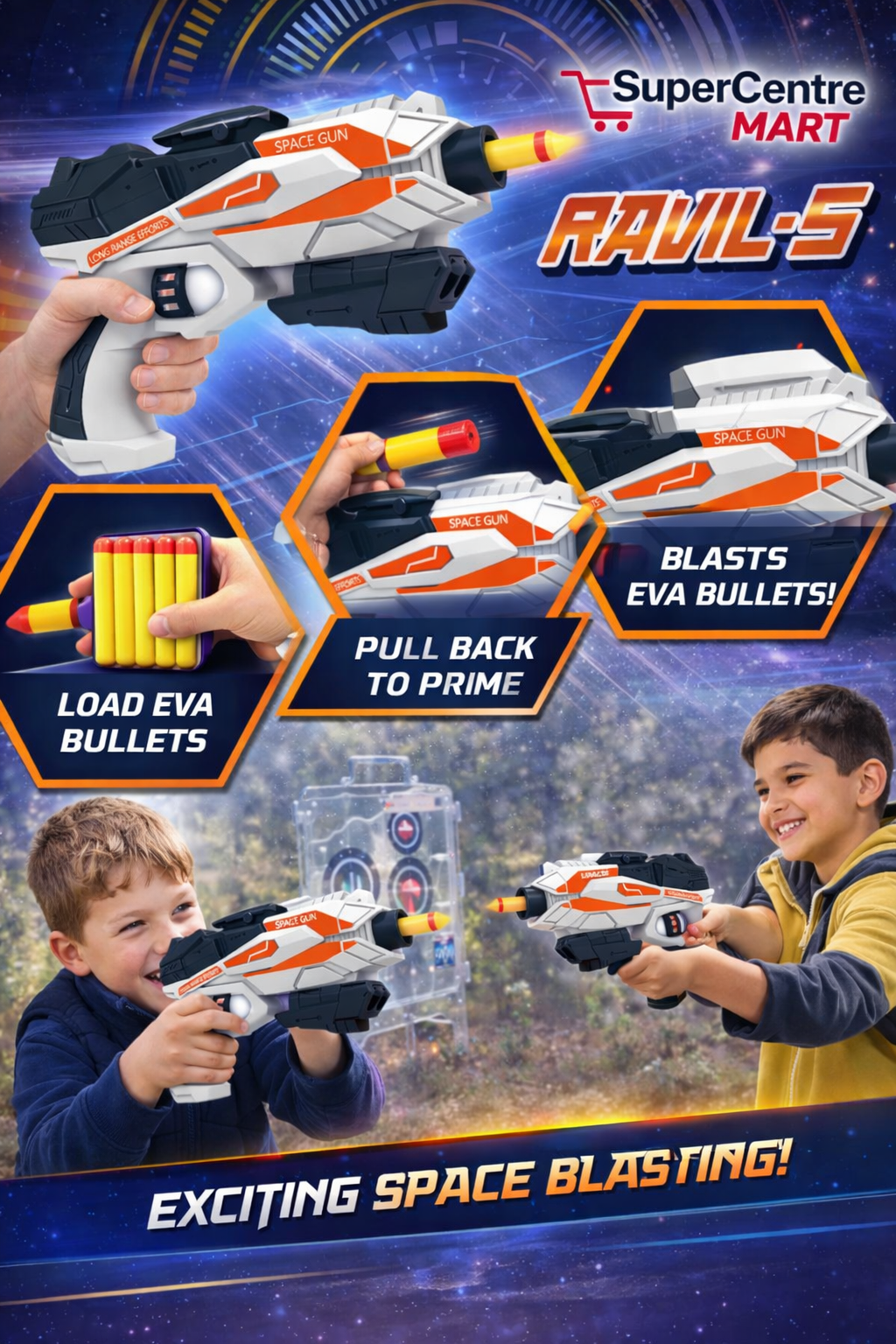 StrikeBlaze™│Foam Bullet Toy Gun